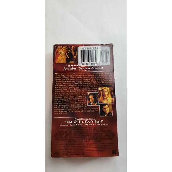 Shakespeare In Love VHS Tape - Gwyneth Paltrow - Picture 4 of 5